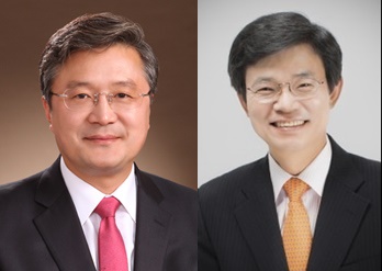 장성철 미래통합당제주도당위원장(사진왼쪽)과 이석문 제주도교육감