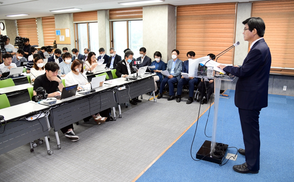 (자료사진)이석문 교육감 취임 2주년 기자회견.