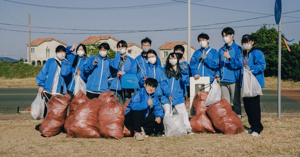 제주대-(사)청년제주, 올레길 ‘플로깅 캠페인’ 사진