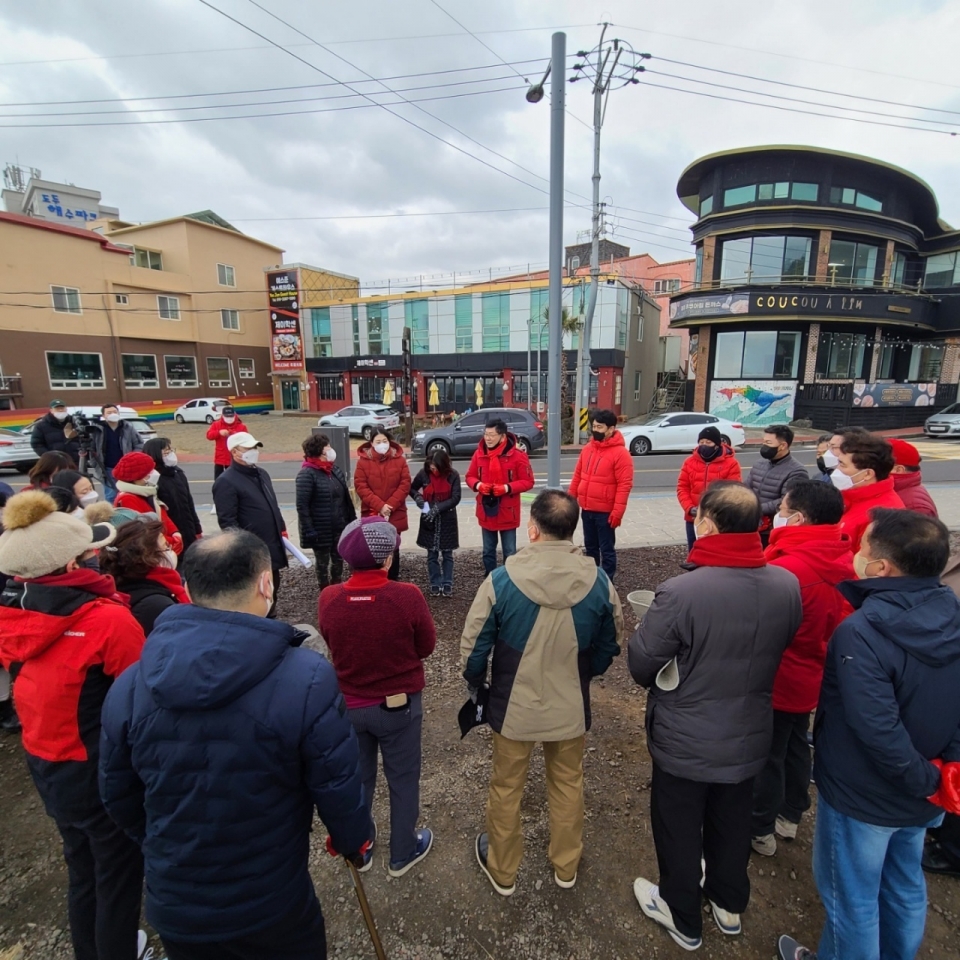 국민의힘 제주도당 선대위 여성본부, 8일 플로깅 행사 개최