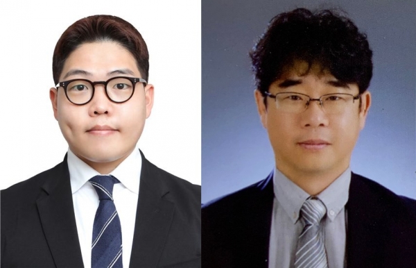 김영익 전 ㈜제주넷 대표(사진오른족)와 현경준 전 제주대학교 총학생회장