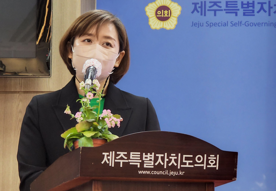 부순정 녹색당 제주도지사 예비후보