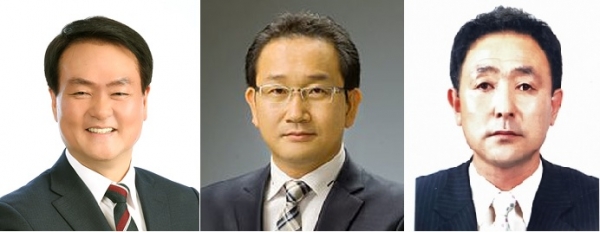 김희현 정무부지사 지명자(사진왼쪽), 강병삼 제주시장 지명자(사진가운데), 이종우 서귀포시장 지명자(사진오른쪽)