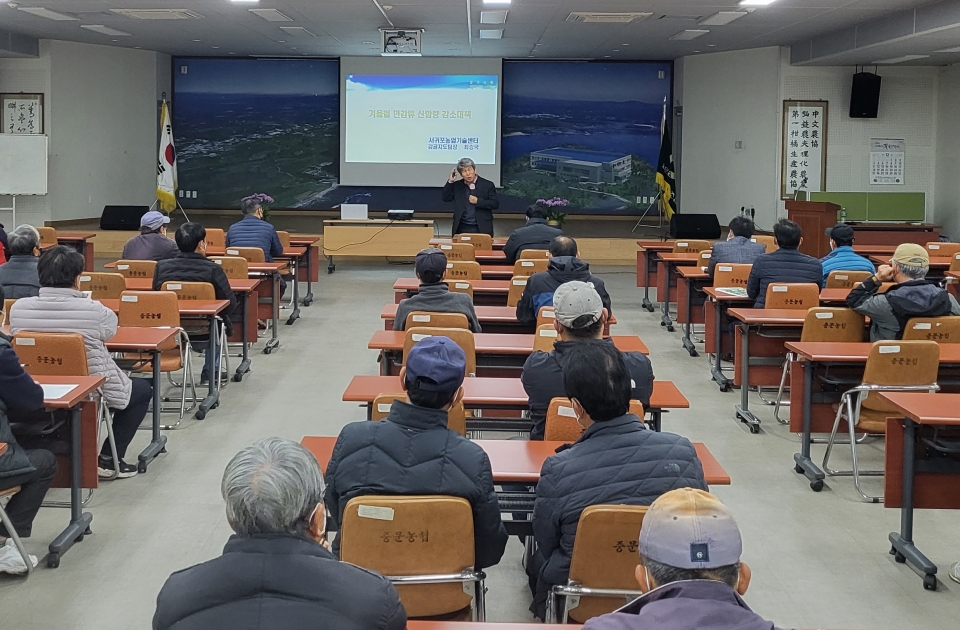 중문농협, 만감류 산함량 감소를 위한 영농기술교육