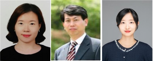 왼쪽부터 이혜린 교수, 홍성화교수, 강주현교수
