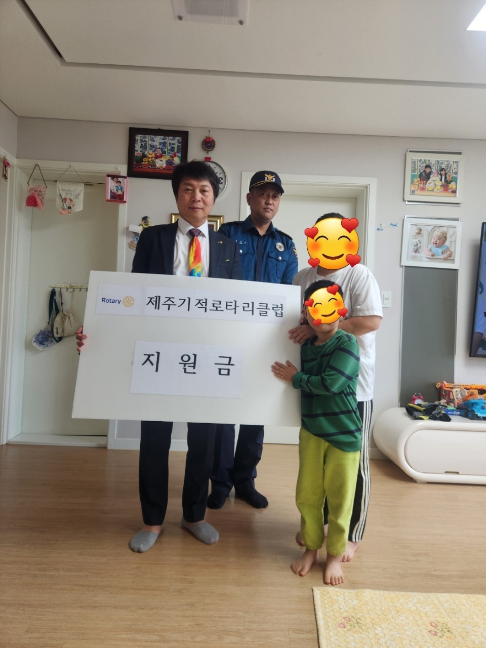제주기적로타리클럽, 장전초 학생에 장학금 50만원 전달