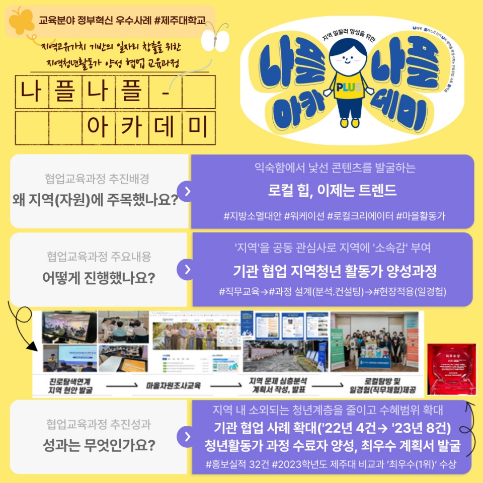 제주대, 2024년 교육분야 정부혁신 우수사례 ‘대상’