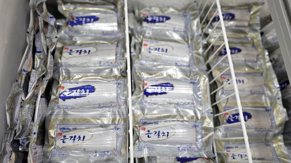 추석 대목에도 불구하고 쌓여있는 제주도 수산물