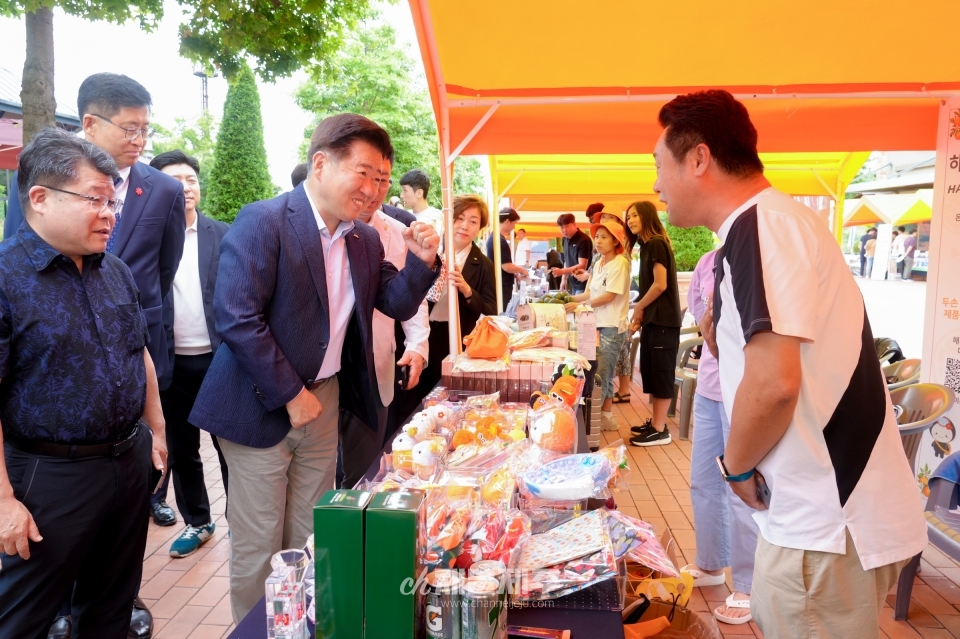 오영훈 지사, 여주서 대규모 제주관광 홍보전(사진제공=제주도)