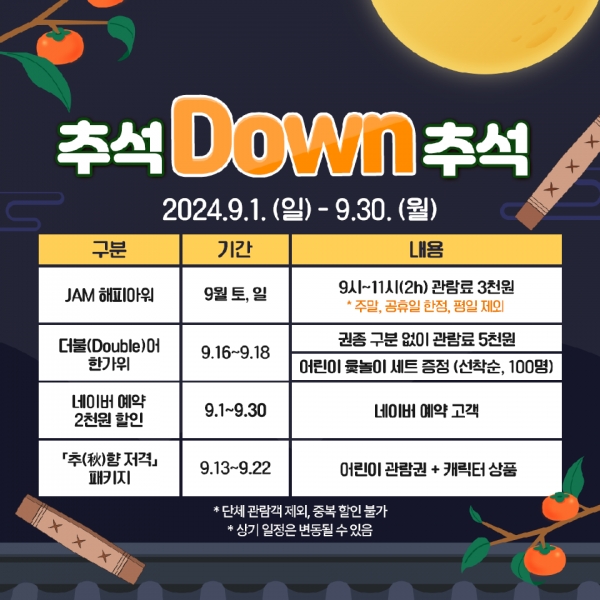 제주항공우주박물관 '추석 다운(Down) 추석' 이벤트 운영