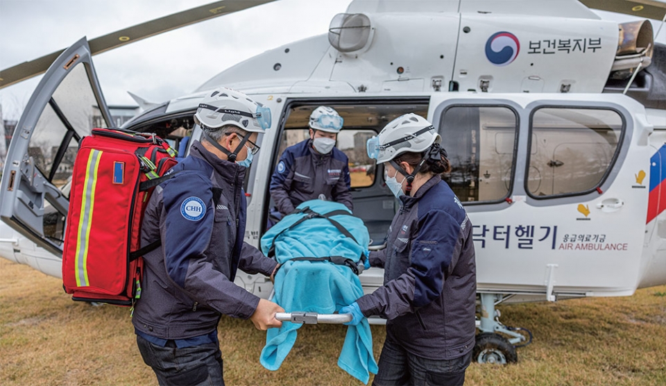 제주한라병원 닥터헬기, 추자도 심근경색 환자 살려