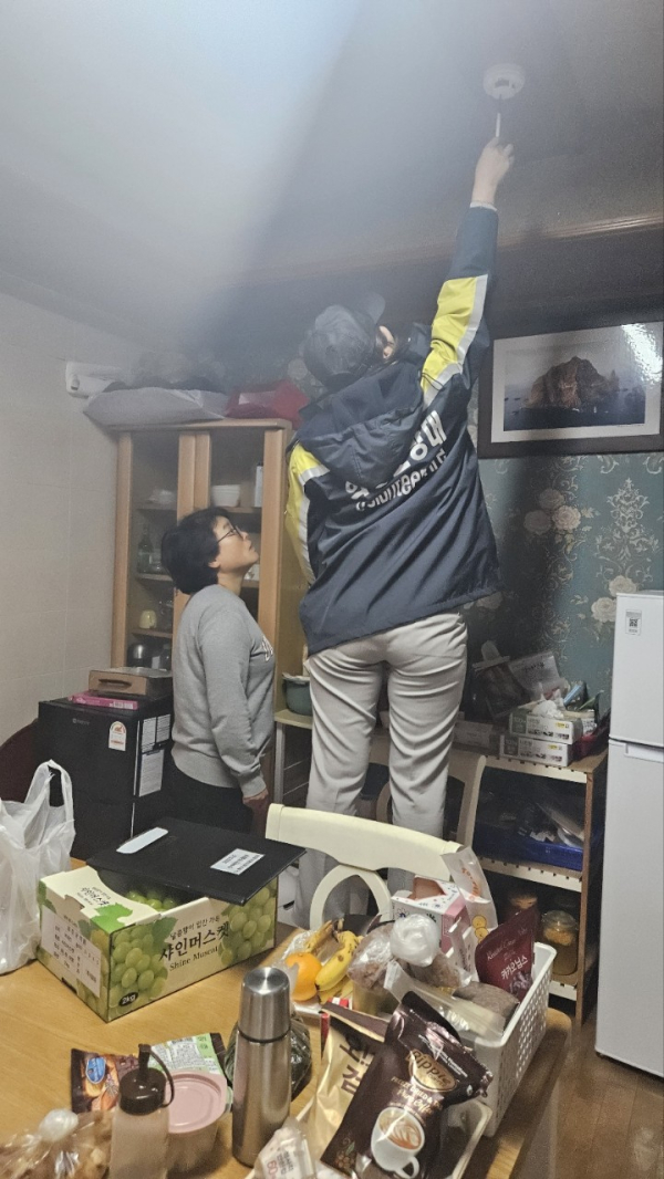 노형여성의용소방대, 취약계층 주택안전점검 실시