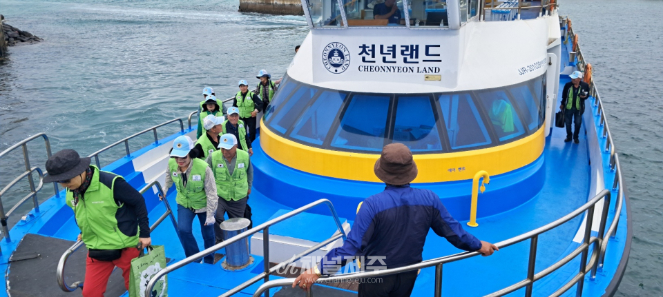 전몰군경유족회 제주도지부, 한림읍 비양도 3.5km 해안 정화