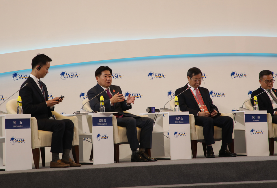 오영훈 제주특별자치도지사가 29일 2023 보아오 아시아포럼(BFA·Boao Forum for Asia) 연차총회에 참석하고 있다.